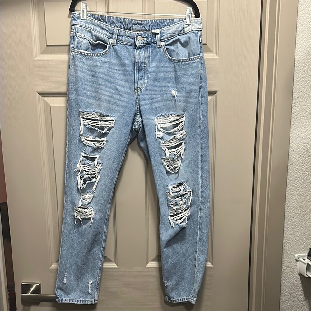Distressed Light Blue Women's Jeans